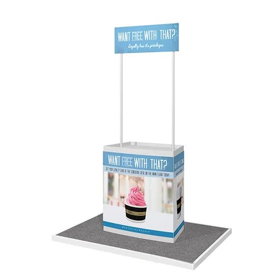 Supermarket Advertising Plastic Promotion Counter/Promotion Table - Image 3