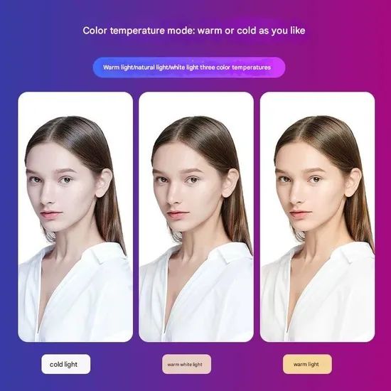 Lightweight LED Selfie Lighting with RGB Tuning and Security Device Connection - Image 3