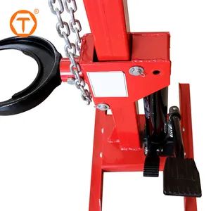 Red Adjustable Hydraulic Joints Auto Strut Coil Spring Compressor Tool with Snaps Positioning Holes - Image 3