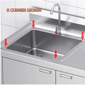 Compact Knee Push Pool Round Basin for Bathroom Sink - Image 3