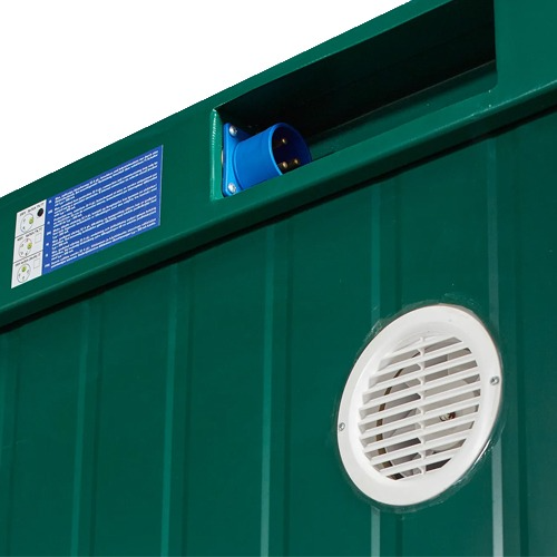Toilet & Shower Blocks / 1+1 Double Mains Toilet 8Ft x 5Ft (Green) - Image 3