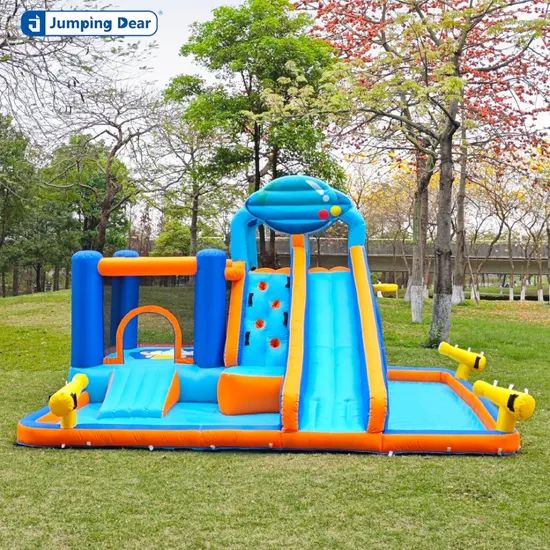 Top-Rated Fun Inflatable Water Slide with Big Pool & Water Guns - Image 6