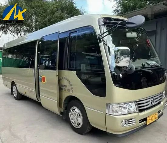 Large Space Used Luxury Toyota Coaster 15 Seat Long-Distance Luxury Bus - Image 1