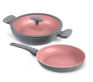 9PCS Aluminum Nonstick Pots Pans Induction Bottom 1Y LFGB CE Customized - Image 4