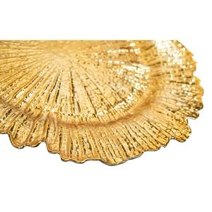 PP Gold Electroplating Charger Plate RX-672 33*2.2 Disposable 320g MOQ300 15D - Image 6