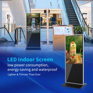 Free Standing 32 43 55 65 75 86 Inch Indoor Android Touch Screen Digital Signage TV Advertising Display for Trade Show - Image 2