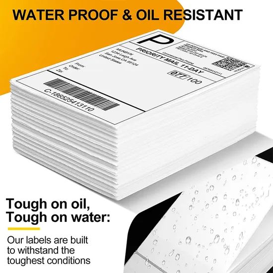 Self Adhesive Direct Thermal Sticker Paper Barcode Label Shipping Label - Image 2
