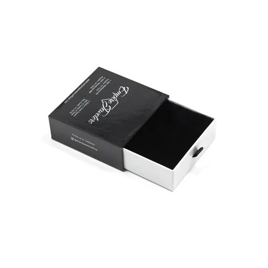 Wholesale Custom Logo Rigid Sliding out Drawer Box Fancy Gift Box for Jewelry Accessory Storage Retail Box with Ribbon - Image 3
