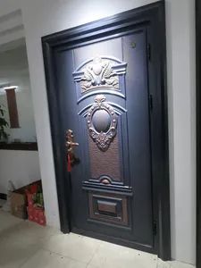 Premium Double Metal Security Door with Sound Insulation Style Modern Origin China Trademark JHR Open Style Swing Position - Image 3