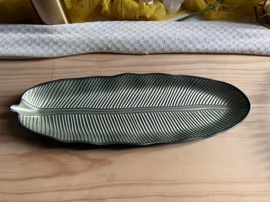PP Material Leaf Plastic Dinner Plate MOQ 1000 Origin Fuzhou Net Weigh 0.32kg Certification FDA Model NO. RX-H081 HS Code - Image 6