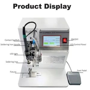 DC Plug Soldering Machine Semi Automatic USB Spot Power Socket Welding Wires Electronic Factory Maker Machine - Image 4