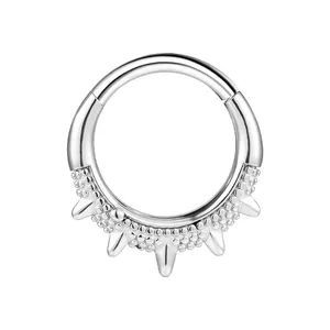 Elegant Cast Stainless Steel Nose Ring Safe Comfortable Daily Accessory - Image 1