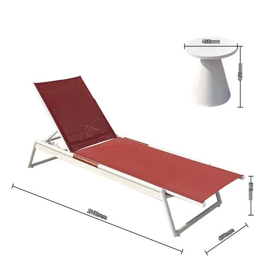 Pool Side Garden Luxury Stackable Teak Chaise Lounge Type Single Trademark MY Condition New Origin Foshan HS Code - Image 6