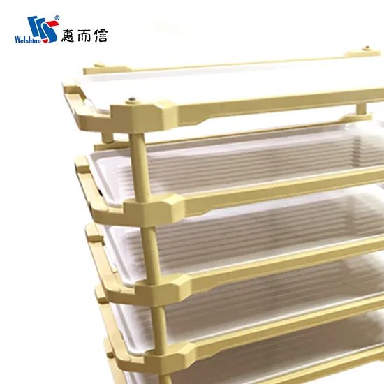 Multi-Layer Storage Cart Movable Floor Rack for Car Rental Snack Storage Trolley - Image 4