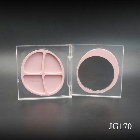 4 Color Eye Shadow Box Container Square Transparent Plastic Eye Shadow Packaging - Image 2