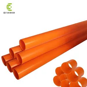 Fireproof Cable Conduit Plastic Fireproof UPVC CPVC Electric Cable Pipe Underground ABS Conduit ...