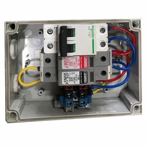 Mild Steel AC Distribution Box Voltage 250V Ip Rating IP65 Phase Single Phase Material Mild Steel Power Source Electric Mounting Wall - Image 1