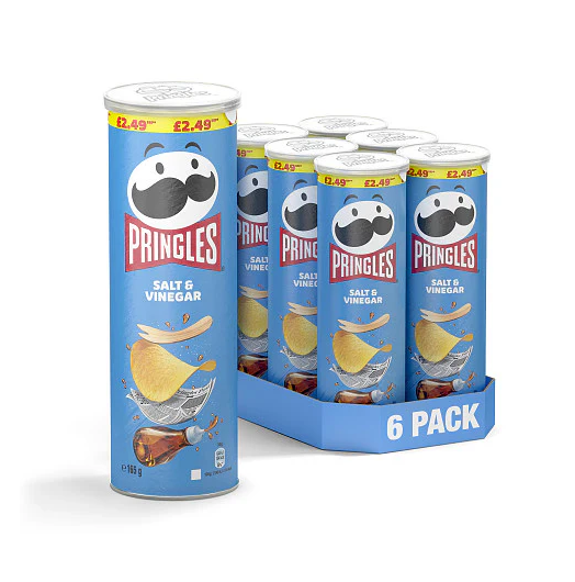 Wholesale Price Supplier Pringles Chips, Salt & Vinegar, 165gm - Image 3