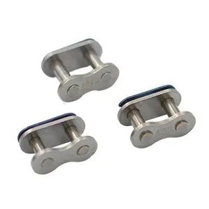 Roller Chain Connecting Link Stainless Steel Chain Link for Hollow Pin Chain Chain Connection Links - Image 1