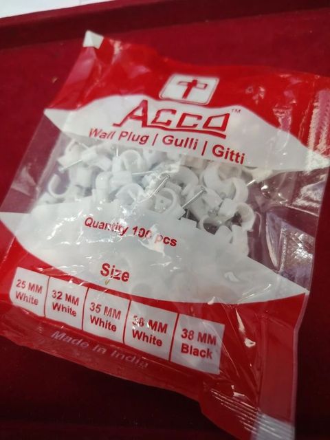 PVC Pipe Fittings Clips Color White Class Light Duty Type of Clamp U Clamp Country of Origin Made in India Material PVC, Pvc Or Similar - Image 2