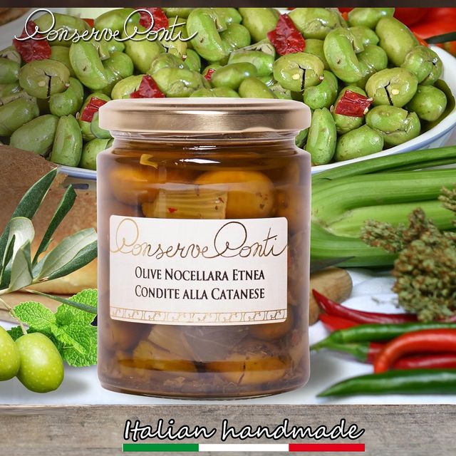 High Quality Cracked Olives Green in EVO oil 270g net weight handcrafted preservative free - Image 4
