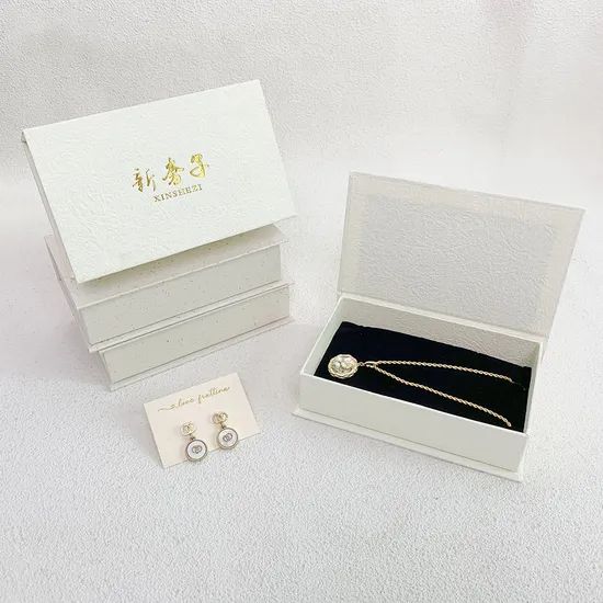 Premium Customized Cardboard Ring Bracelet Storage Jewelry Magnet Packaging Box - Image 4