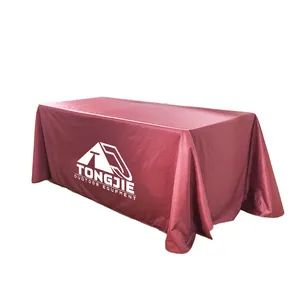 Custom Table Cloth Trade Show Sublimation Printed Logo Origin China Width 4/6/8FT Length 4/6/8FT Style Customize Size Customized - Image 1