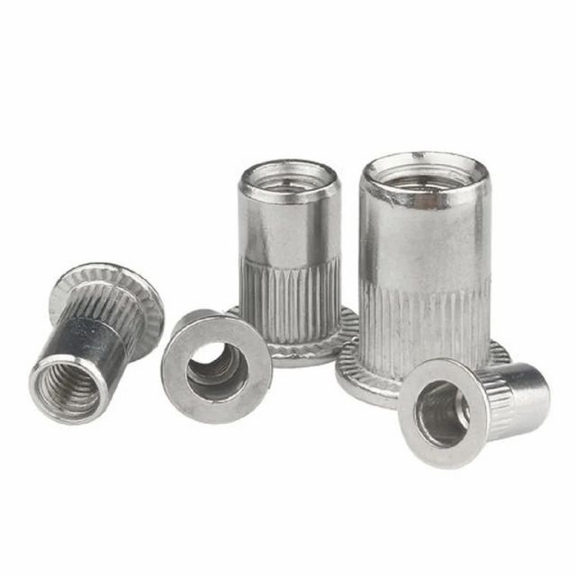 Mild Steel Rivet Insert Nut Shape Round Threaded Yes Hardness 30-40 HRC Material Mild Steel Technique Hot Rolled Feature Corrosion - Image 5