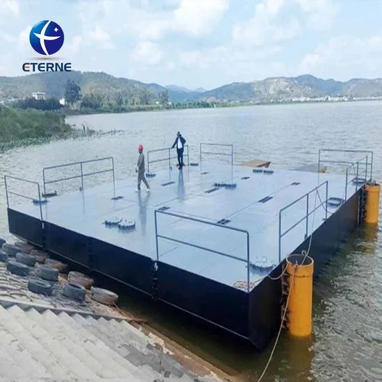 Eterne Working Pontoons Floating Working Pontoon Barge in Modular with Spuds - Image 5