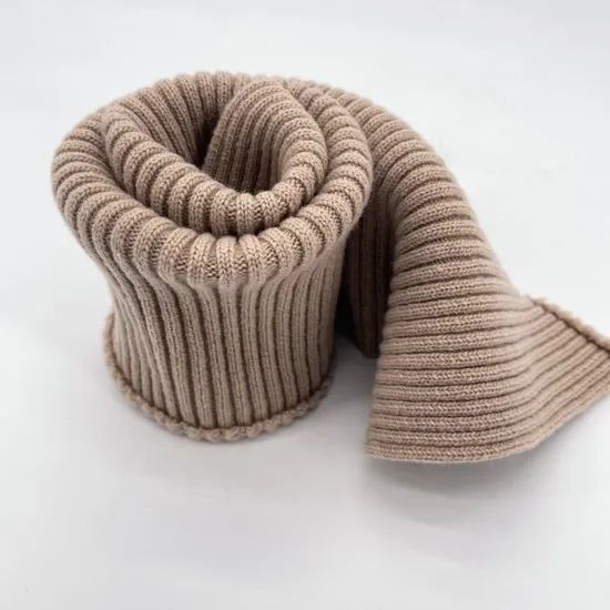 Custom Wool Cashmere Style Rib Knit Collar Fabric Origin China Yarn Count 48 S Trademark yinmei Technics Knitted Width 65 Cm*22 - Image 3