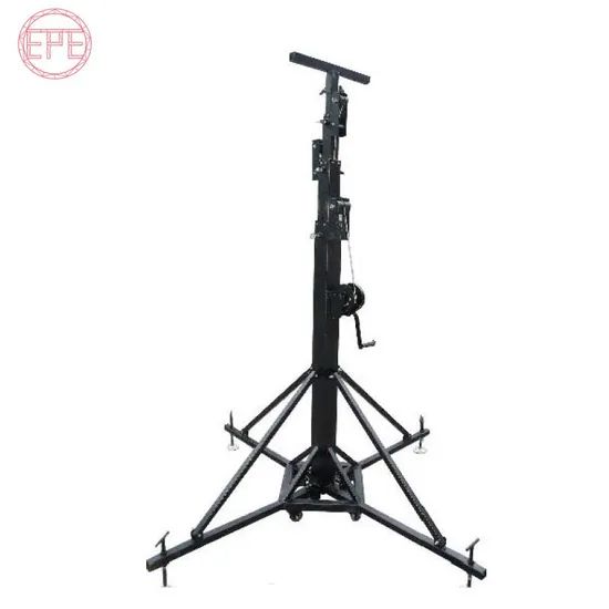 Moving Hand Light Truss Stands with Wheels Color Black Origin China Shape Square Length 2.1m-7m Service 24hours HS Code - Image 1
