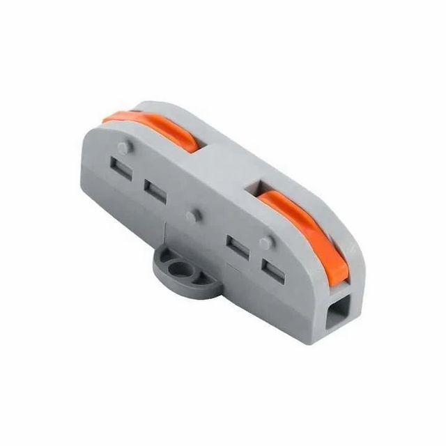 Cables And Connectors PCT 212 Capacity 2 Color Grey Type F Type Number Of Pins 4 Pole Count 3 Pole Size 2 mm, 2.5 Mm Pitch Size 0.5 - Image 1