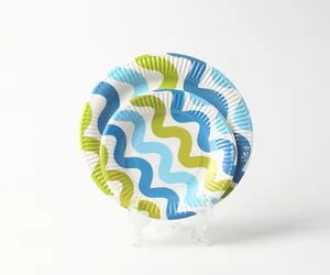 7" Round Film Laminated Colored Paper Plate Size 7" Brand Soton Origin China MOQ 100 Ctns Trademark SOTON HS Code 48239090 - Image 2