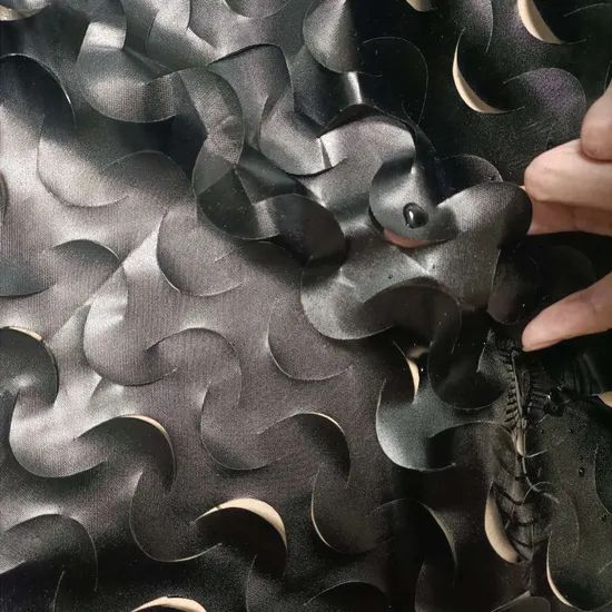 Black Waterproof Camouflage Net in Various Size Color Black Origin China Model NO. YH01 Material Cotton Knot Type Double - Image 2