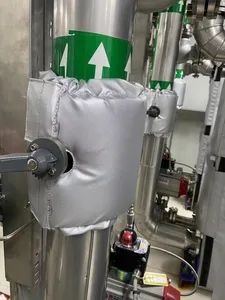 Reusable and Removable Glass Wool Steam Aluminum Pipe Insulation Jacket - Image 6