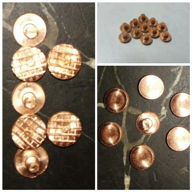 Brass Hollow Rivets Size 20 mm Diameter 6 mm Material Brass Head Shape - Image 1