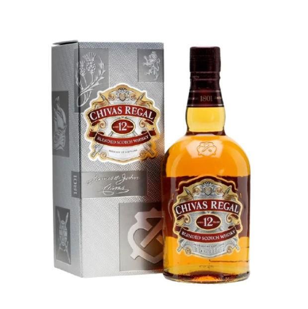Chivas Regal 12 Year Old Premium Blended Scotch Whisky – Smooth and Well Balanced Scotch Aged for 12 Years in Quality Oak Barrels – Rich Aromas of Honey, Apple and Vanilla with a Long Elegant Finish – Perfect for Fine Dining, Bars, Whisky Collectors and International Wholesale Distribution - Image 1