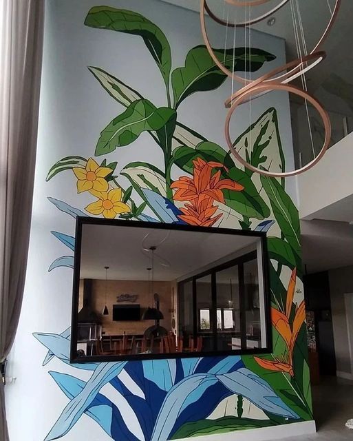 Wall Art Painting Service Finish Smooth Portrait Mode NO Material Acrylic Type Of Frame wall Available Sizes free size Usage/Application - Image 1