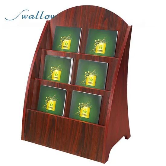 Display Hotel Information Rack, Catalogue & Reference Racks, Hotel Metal Newspaper Rack Magazine Display Stand - Image 6