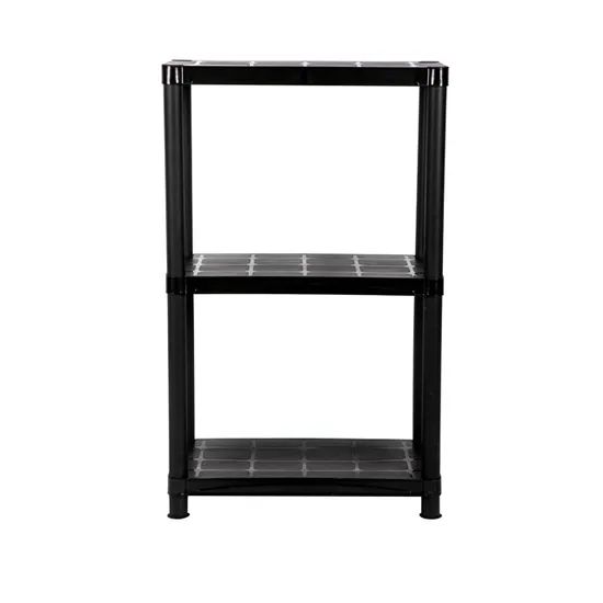 3-Tier Plastic Garage Storage Shelving Rotary Fixed Condition New HS ...