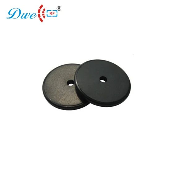 Customized UHF Round Black Washable RFID Transponder Labels Laundry Tag for Garment - Image 3