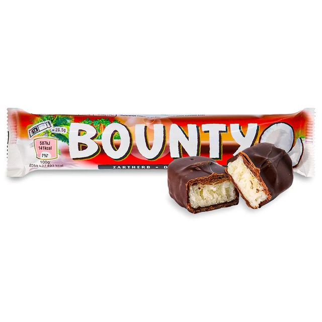 Bounty Chocolate Bar Delicious Coconut Center Covered With Creamy Milk Chocolate Perfect Energy Boost Snack For School Office And Travel Time - Image 3
