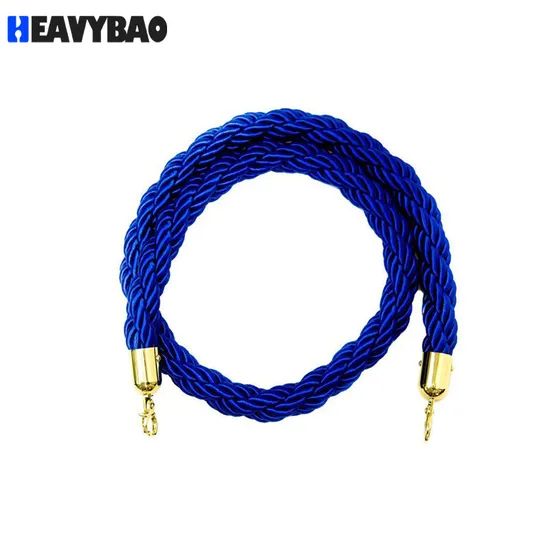 Heavybao Twisted Queue Safety Barrier Belt Concierge Column Rope for Posts Stands Exhibition - Image 2
