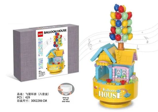 Birthday Gift Plastic Small Particle DIY Building Blocks Music Box Toys Children Mini Music Box for Crafts - Image 3