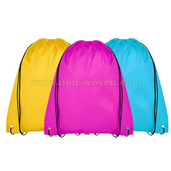 Advertising Promotional Non-Woven Sports Gym Backpack Drawstring Bag - Image 1