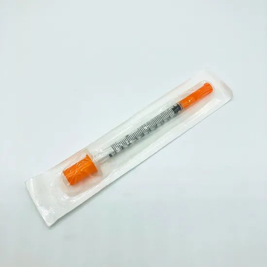 Medical Supply Disposable 1cc Syringe Insulin Syringe Group Adult Origin Hangzhou Trademark PHROGLU HS Code 9018310000 Transport Package PE or - Image 2