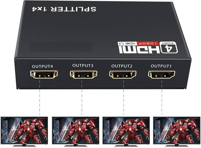 1x4 HDMI Splitter Power_supply Dc 5v Bandwidth 10.2gbps Hdcp_compliance Yes Three_d_support Yes Power_consumption 10w - Image 2