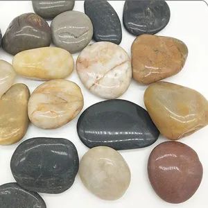 White Black Stone Pebbles Engraved Customized Design MOQ 100PCS Type Pebble Origin China HS Code 680293 Delivery - Image 2
