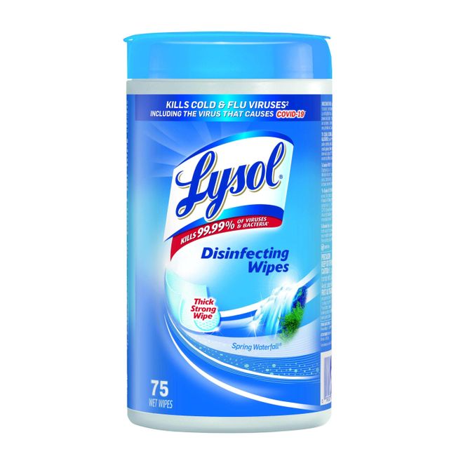 Lysol Citrus Disinfecting Dual Action Wipes - 75ct: Multi-Surface Cleaner & Disinfectant in Plastic Canister - Image 3