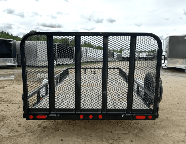 2024 PJ Trailers 7×14 7K Powder Coated Open Utility w/Rear Ramp Gate, Solid Metal Side Walls, Spare Tire Mount. - Image 4